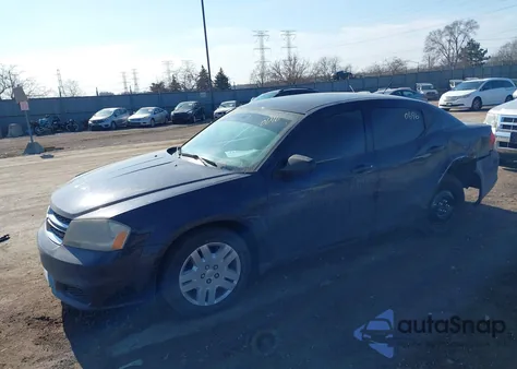 2014 Dodge Avenger Se из США, поврежденный, VIN 1C3CDZAB5EN228581